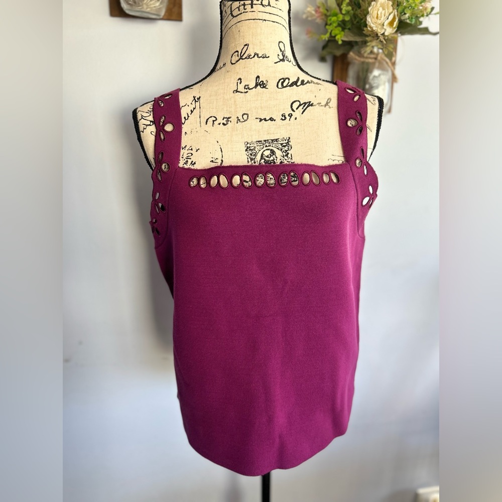 Blue ivy spandex tank top embroidered detailing bohemian festive‎ summer